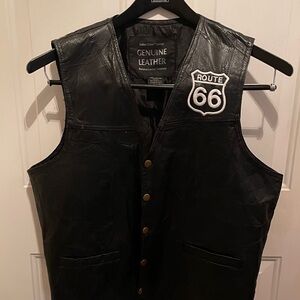 Vintage Leather Vest.